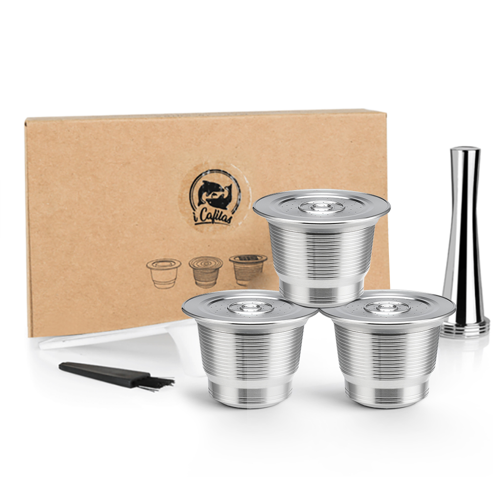 Quality Coffee Equipment - Nespresso Yeniden Kullanılabilir Kahve Kapsülü Paslanmaz