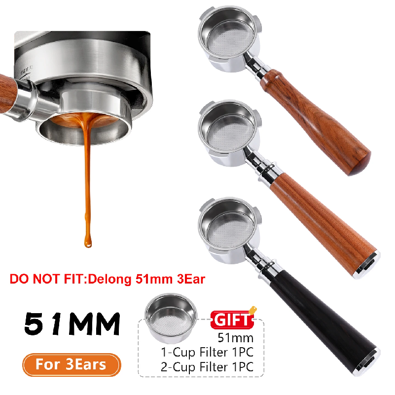 Quality Coffee Equipment - Kahve Dipsiz Portafilter 51mm Homix H11