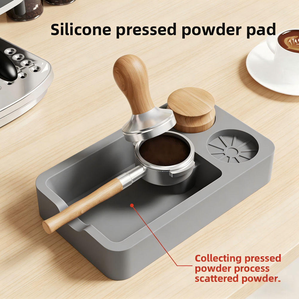 Coffee Equipment Tray - Silikon Tamper Pedi Kahve Makinesi Tepsisi