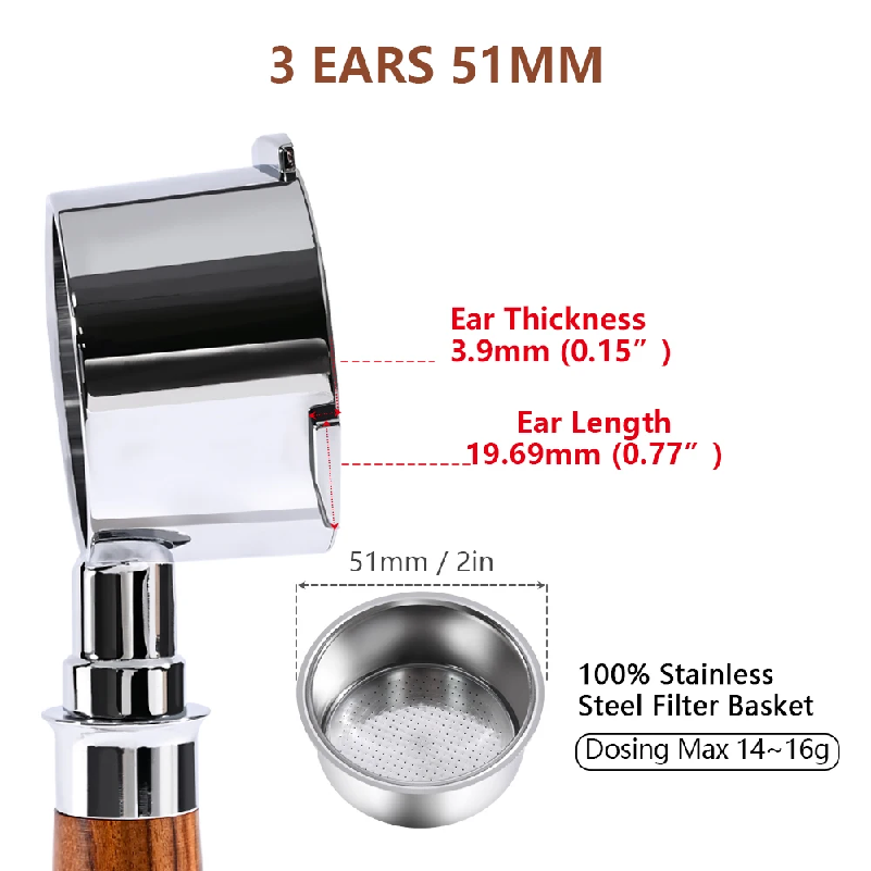 Kahve Dipsiz Portafilter 51mm  - Quality Coffee Equipment incelemesi ve fiyatı