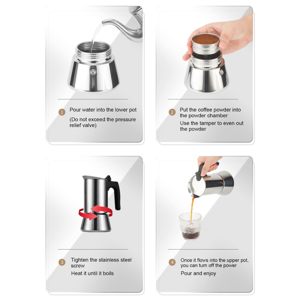 Paslanmaz Çelik Moka Pot Büyük - Quality Coffee Equipment incelemesi ve fiyatı